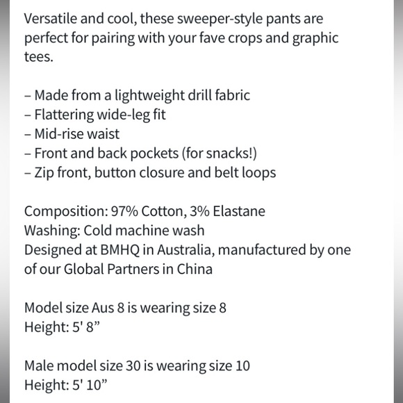 BLACKMILK Sweeper-Style Wide-Leg Mid-Rise BLACK STREET PANTS! UNISEX! - Picture 10 of 11